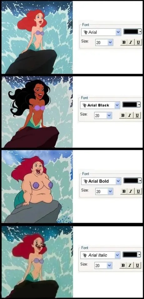 Ariel, the little mermaid - meme