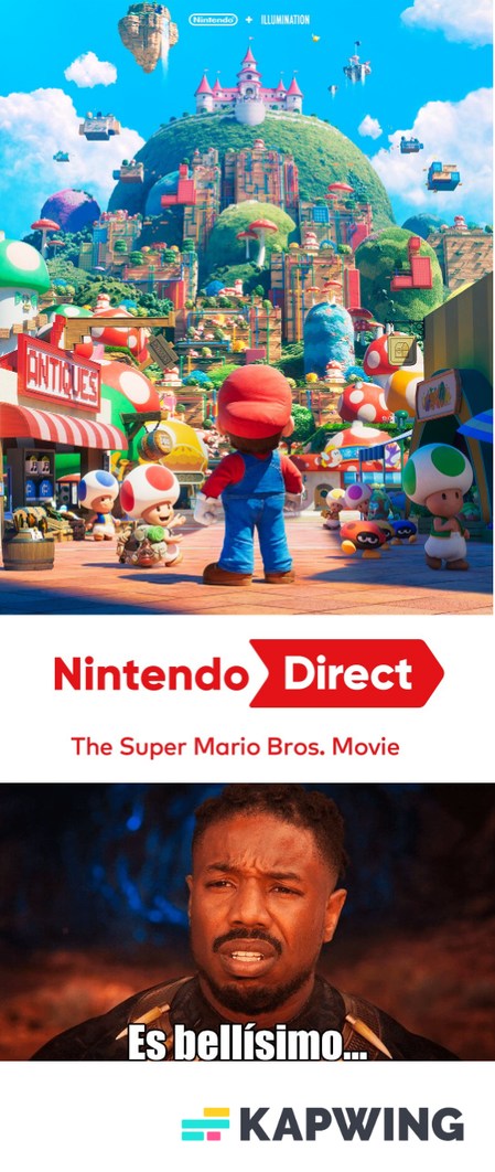 Esta genial el poster de Super Mario la pelicula - meme