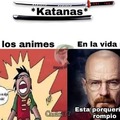 Katanas en los animes vs en la vida real