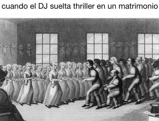 Todos a la pista a bailar Thriller - meme