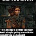 If All dem skyrim gaurds are married, where the hell are their wives???