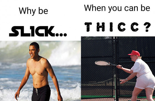 Extra thicc - meme
