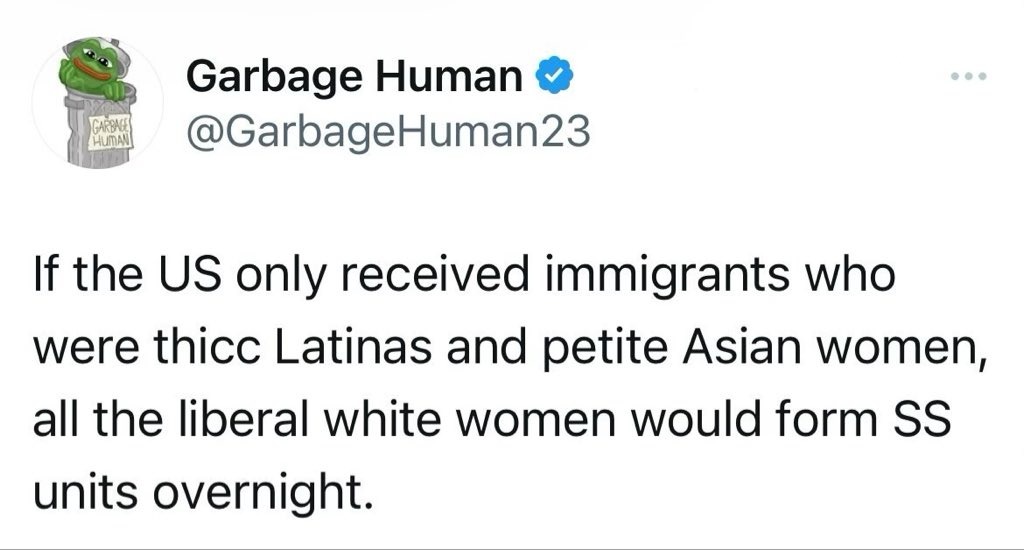 Liberal white woman SS - meme