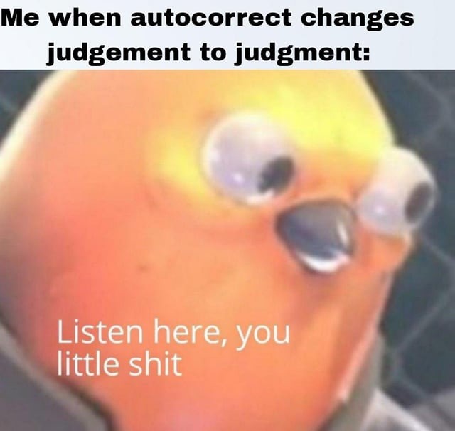 Judgement - meme