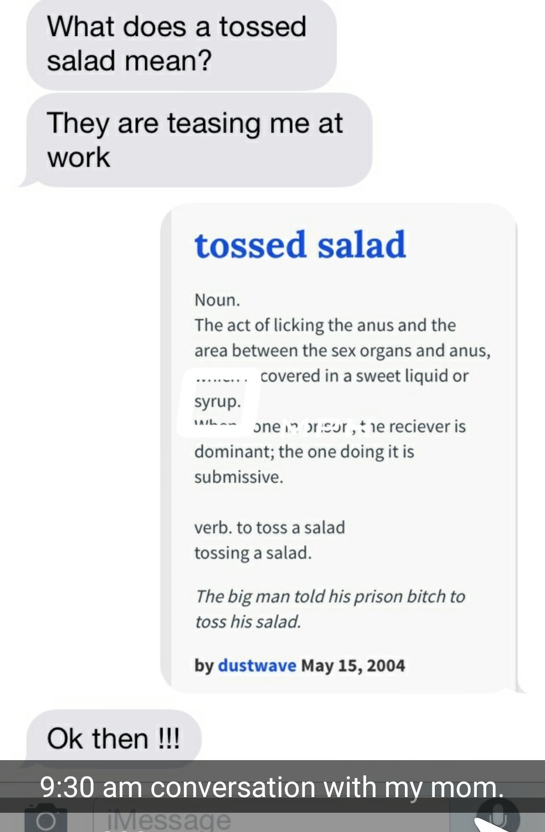Let me toss your salad ;) - meme