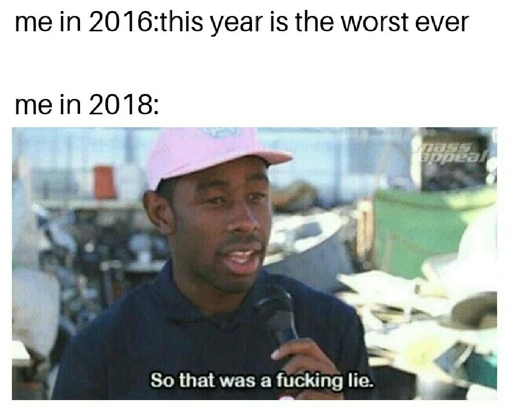 Fuck 2018 - meme