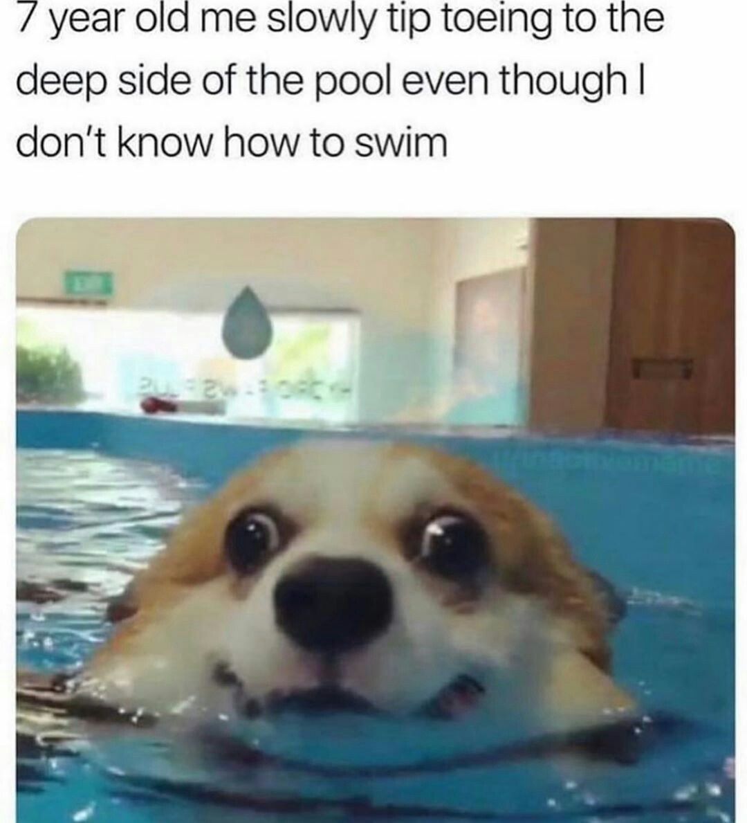 Me still not no to swim tho - meme
