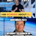 Elon Musk realeasing his AI Grok