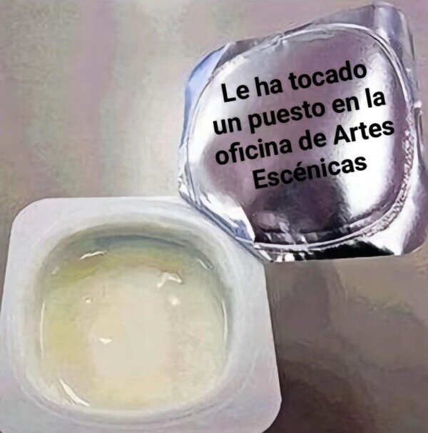 Meme de la oficina de artes escénicas de España