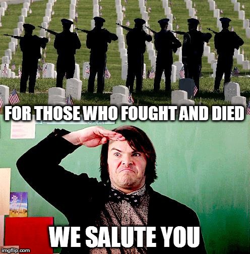 For those who fought and died — we see you - meme