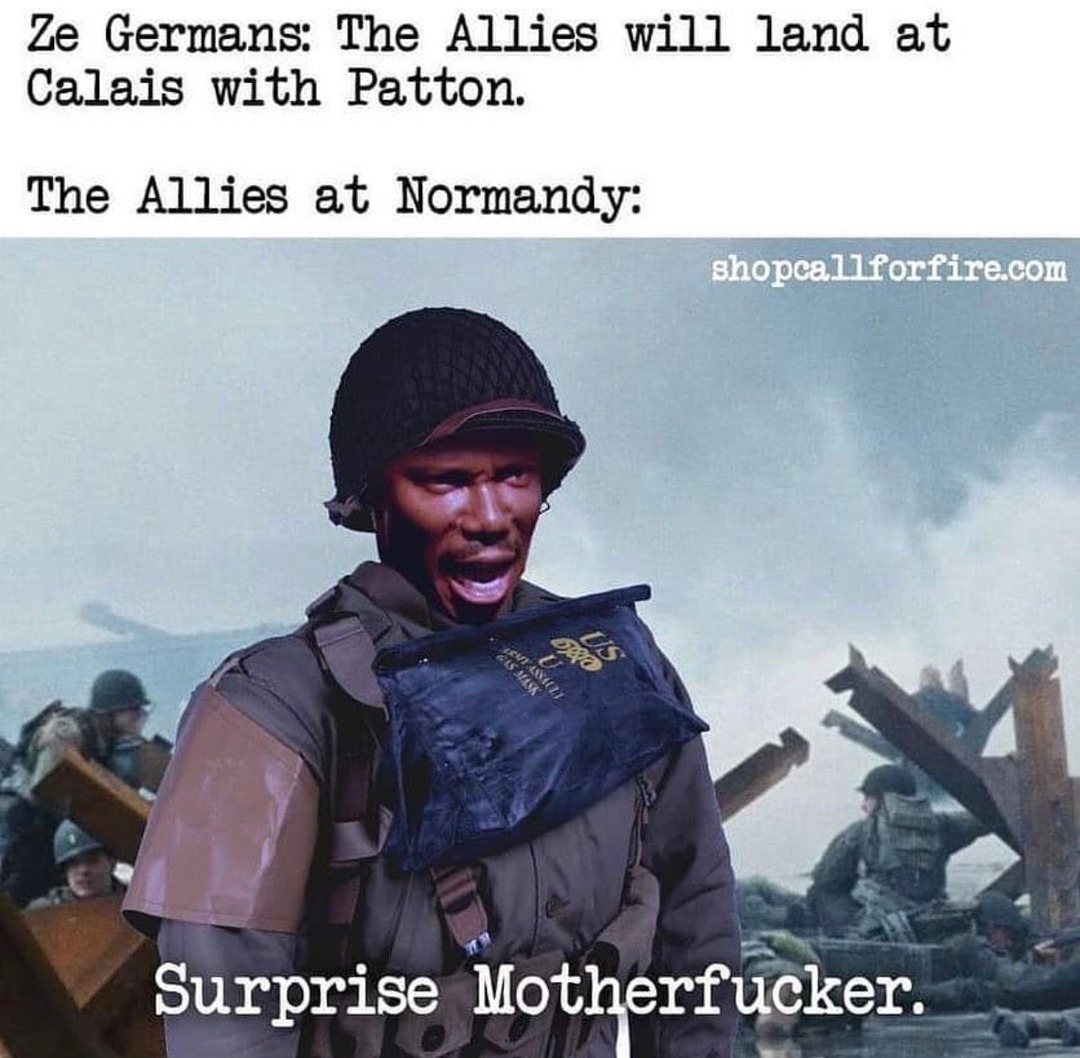 Germans waiting at Calais like clowns - meme