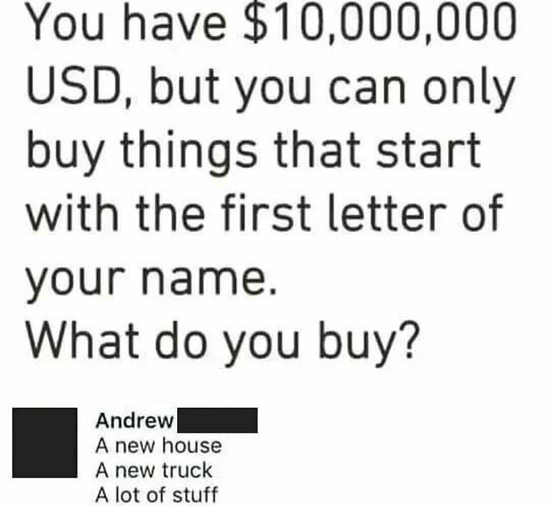 what would you buy - meme