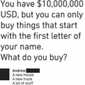what would you buy