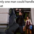 Only Dark Spiderman could dance with she hulk