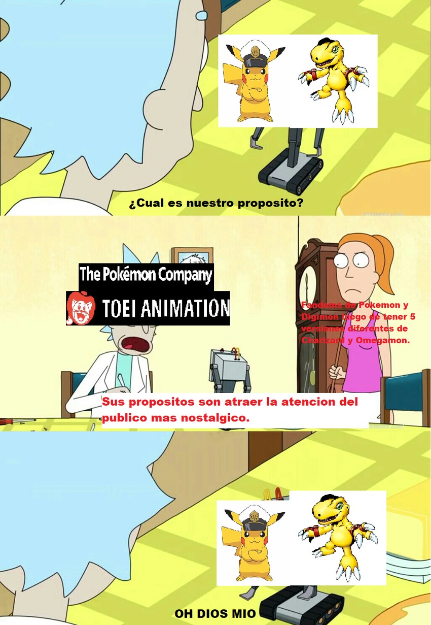 El propósito de Agumon Savers y Pikachu Horizons - meme