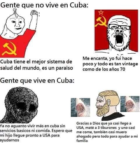 Meme de Cuba y los cubanos