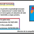 Licencia de Don@ Comedia.