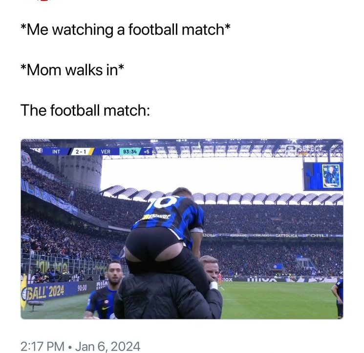 Inter Milan vs Hellas Verona was wild - meme