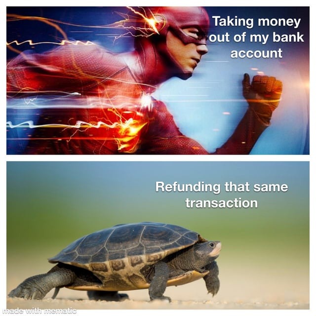 Banks be like - meme