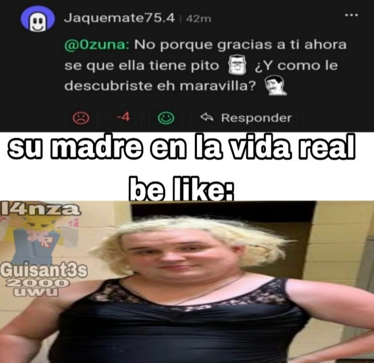 Tiene un rifle en las piernas ella :scaredyao: pd:que no se quede atascado en mod xfa - meme