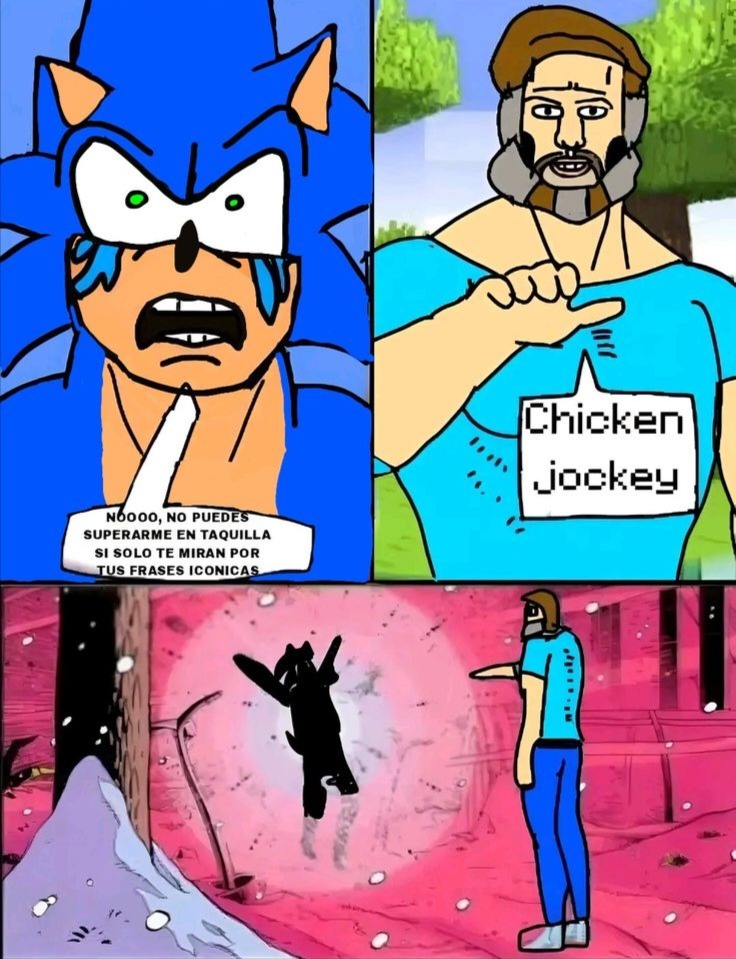 Chiken jockey - meme