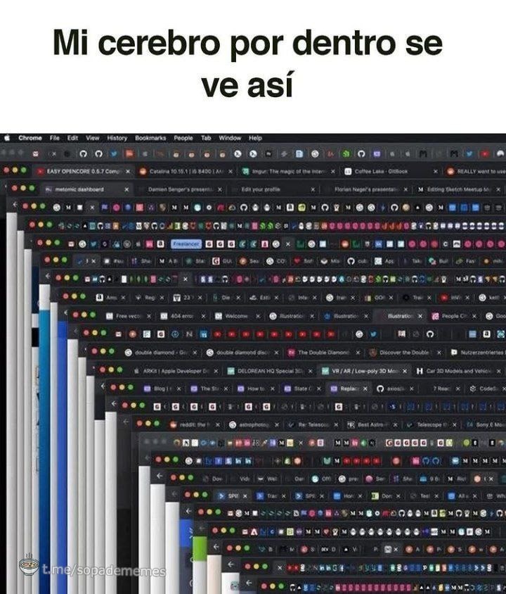 Así luce mi cerebro cuando intento pensar antes del café - meme
