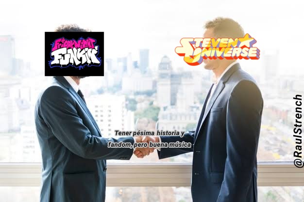 Lo único que salva a Steven Universe es sus canciones - meme