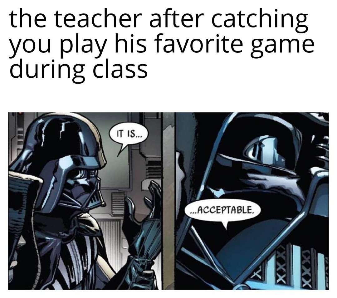 Gamer teacher - meme
