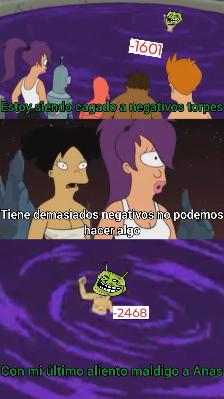 Con mi último aliento maldigo a Anas - meme