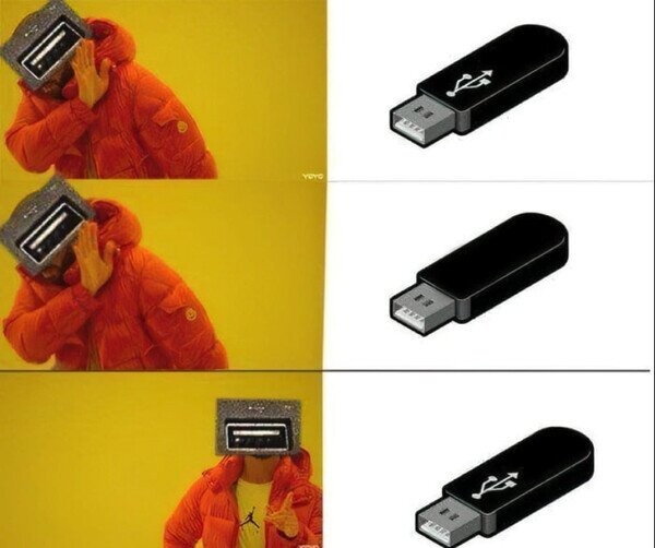 Pendrive funcionamiento - meme