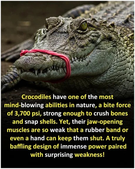 Crocodile jaw opening muscles - meme