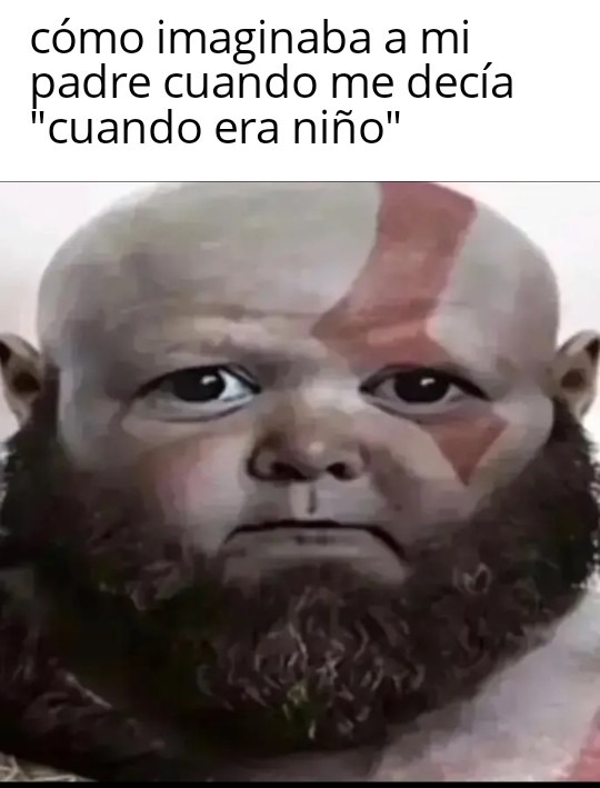 No cabe duda que el Kratos bebé es lo más epico que hay - meme