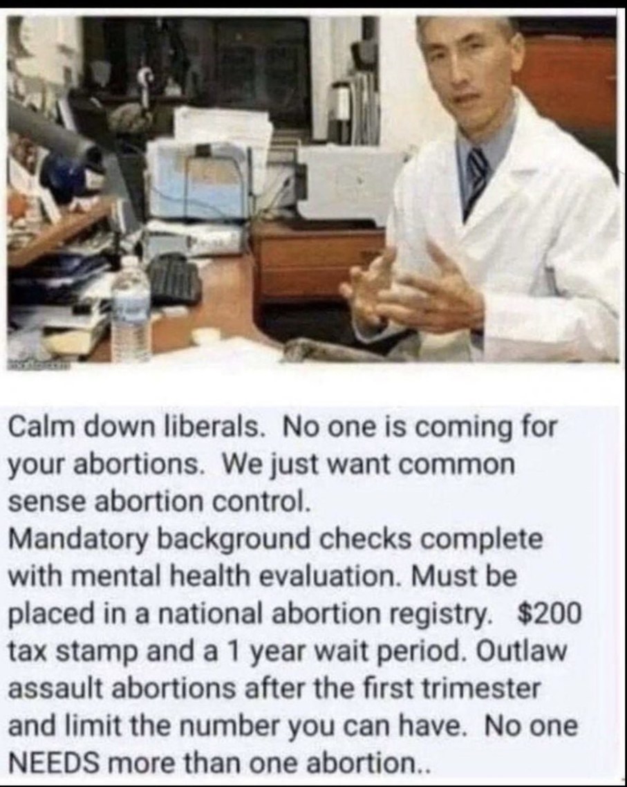 Common sense abortion - meme