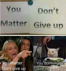 I dont matter - meme