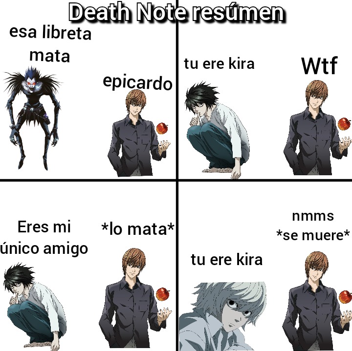 MEMES DE DEATH NOTE EN ESPAÑOL LATINO, Memes random #1