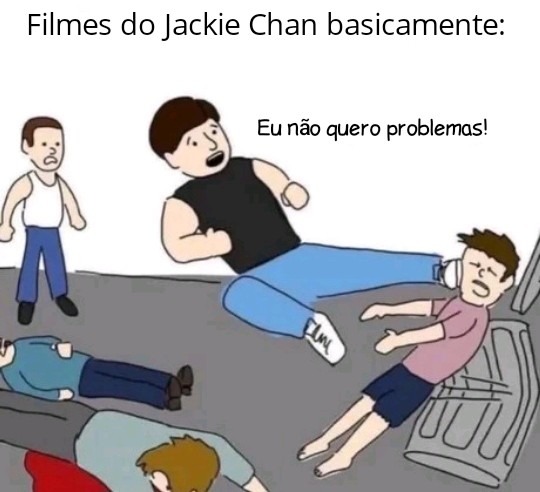 É assim que o Jackie Chan resolve no diálogo - meme
