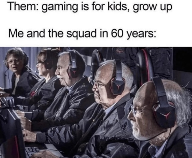 Me and the squad in 60years - meme