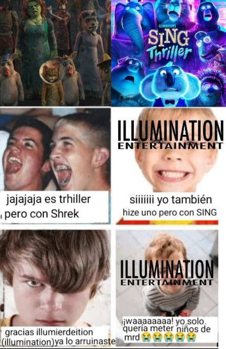 Pvt0 illumination está metiendo sus manos asquerosas en canciónes deozes - meme