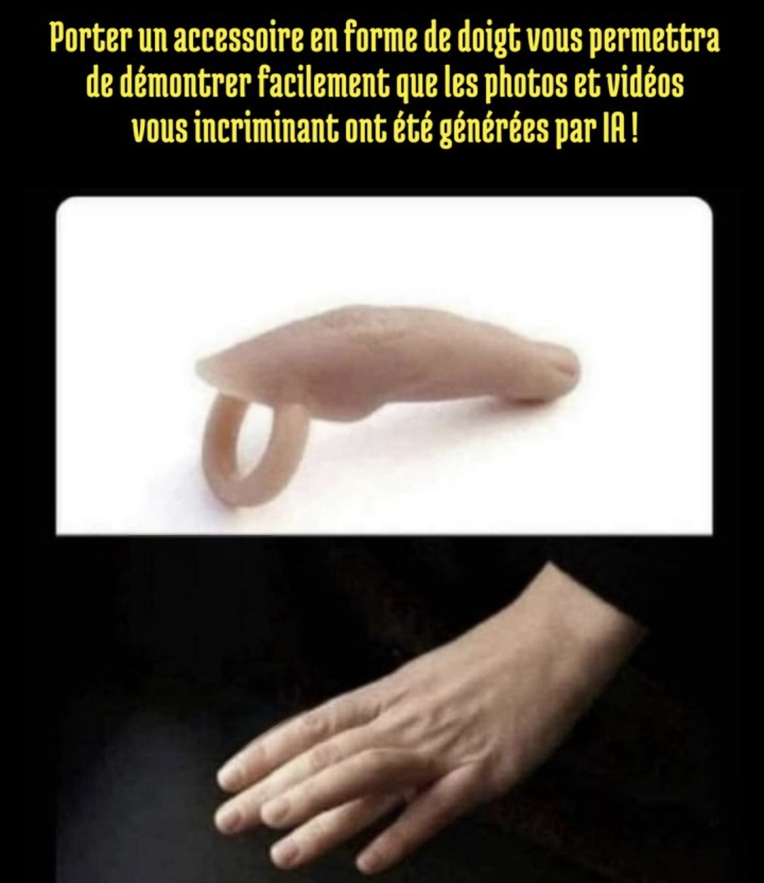 le p’tit doigt magique pour dire c’est pas moi c’est l’IA - meme