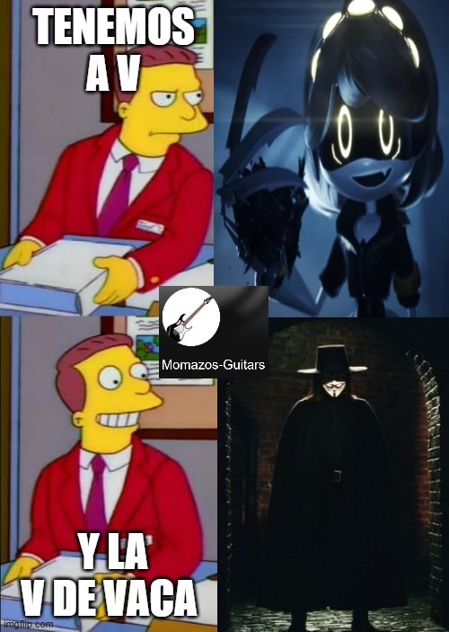 v de vendetta destruye en un parpadeo o la otra cosa de abajo - meme
