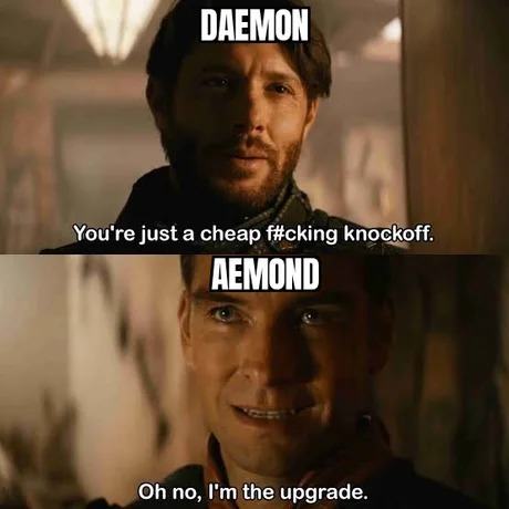 Daemon and Aemond - meme