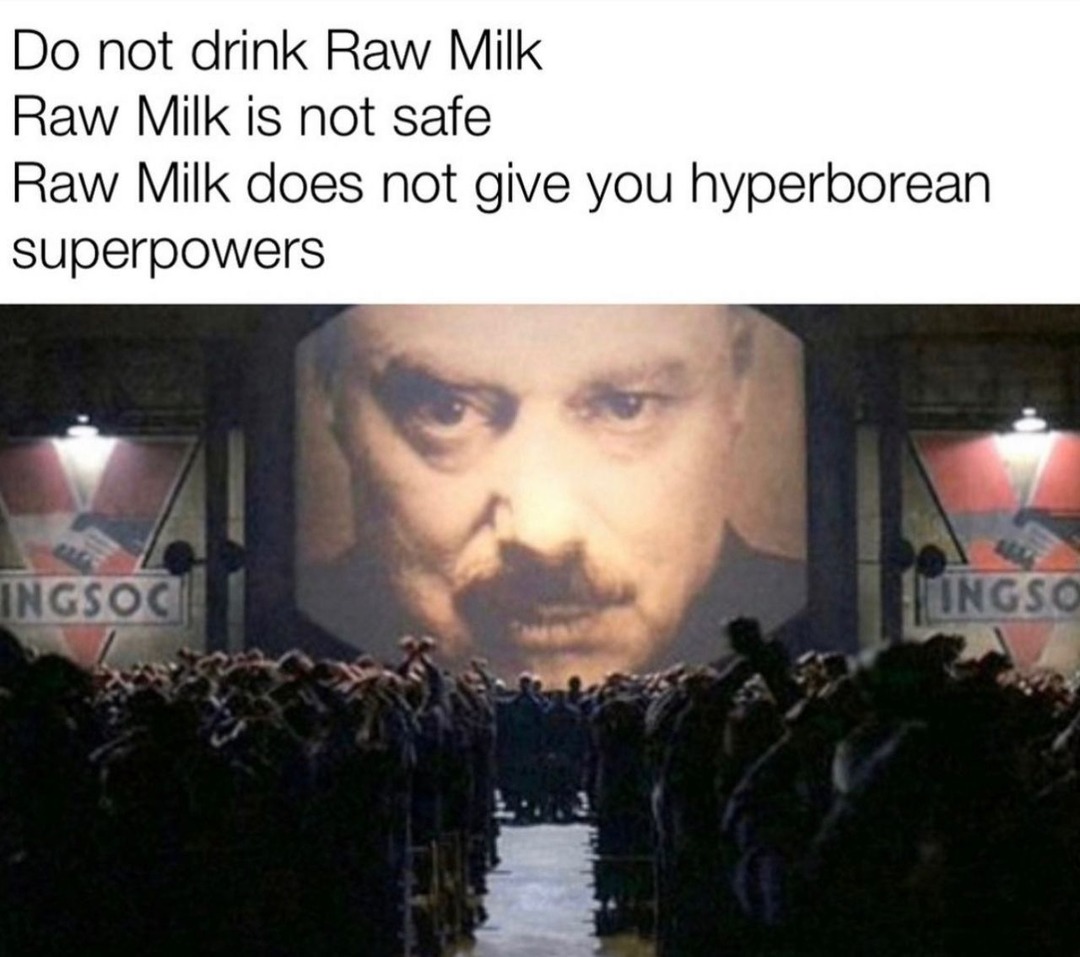 Raw milk - meme