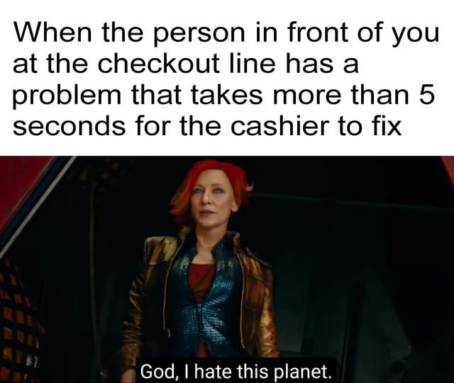 Checkout problems - meme