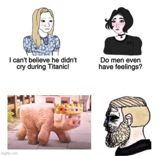 He didn’t cry during Titanic. Red flag - meme