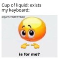Shy keyboard wants coffe