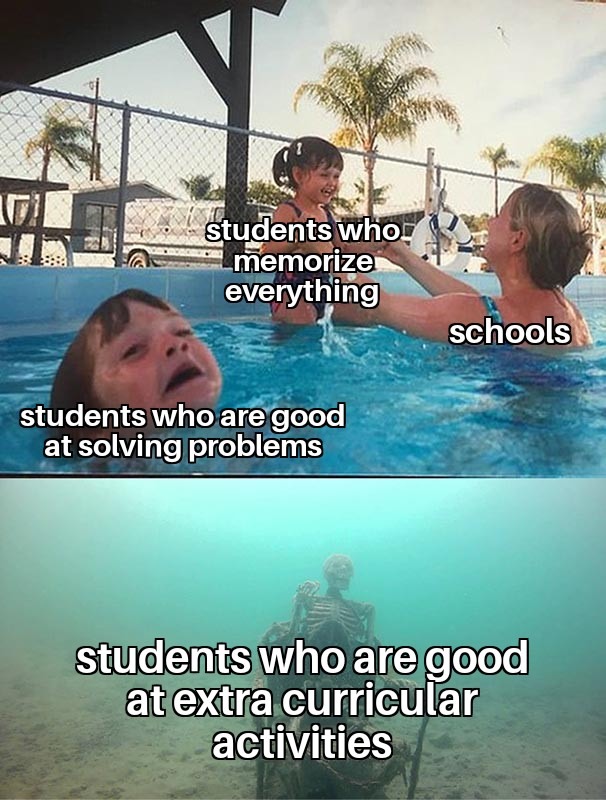 Schools be like - meme