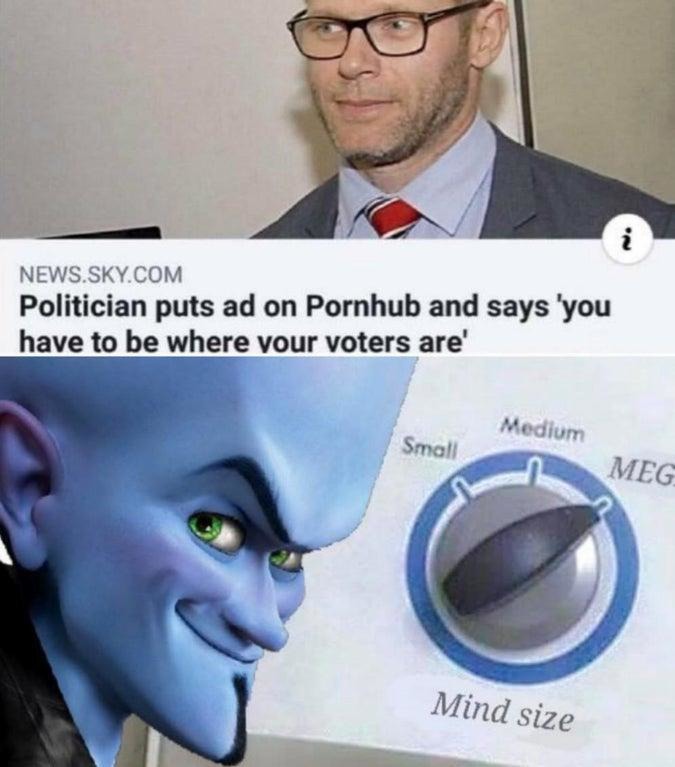 Politician Megamind meme