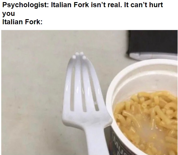 italian fork - meme