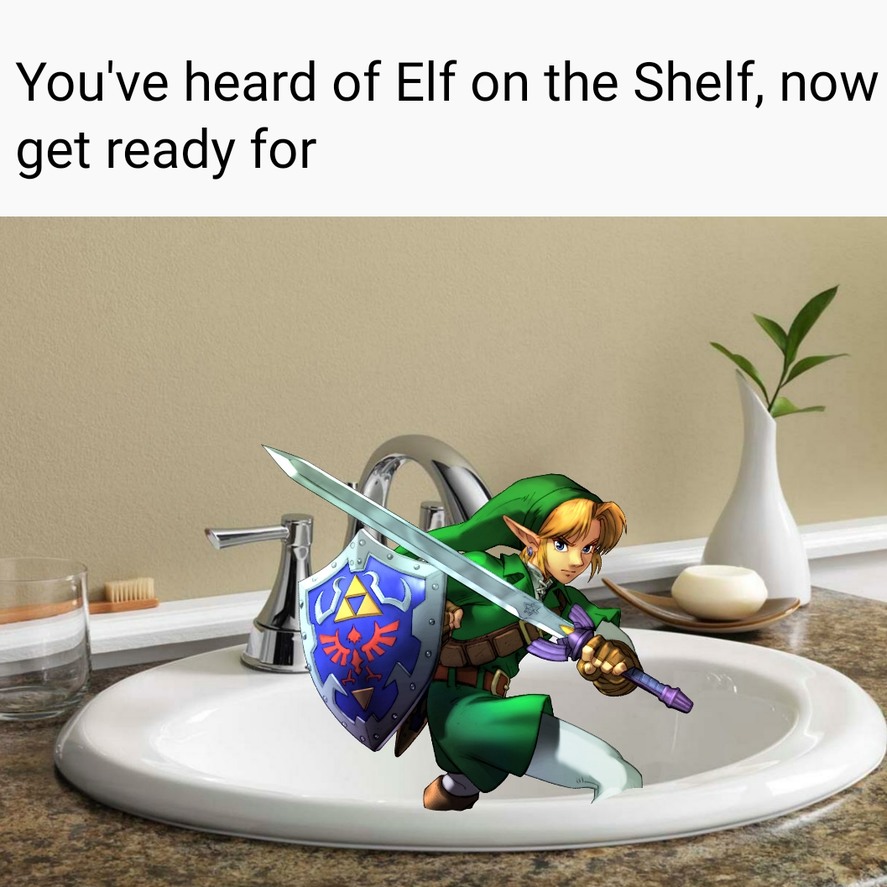 Zelda in a sink? - meme