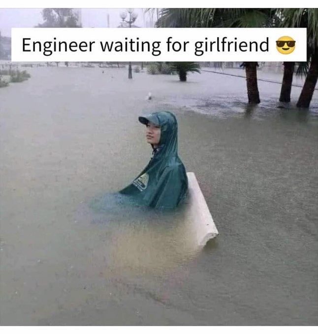 Engineer waiting for a girlfriend - meme